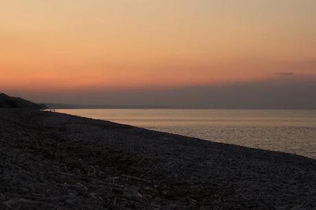 Gold and silver nuances - Sunset at Punta Aderci