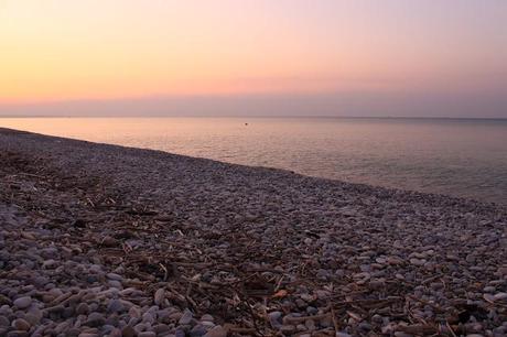 Gold and silver nuances - Sunset at Punta Aderci