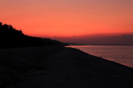 Gold and silver nuances - Sunset at Punta Aderci