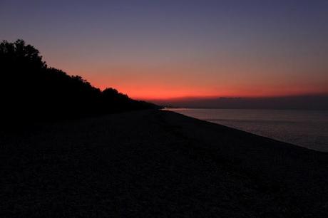 Gold and silver nuances - Sunset at Punta Aderci