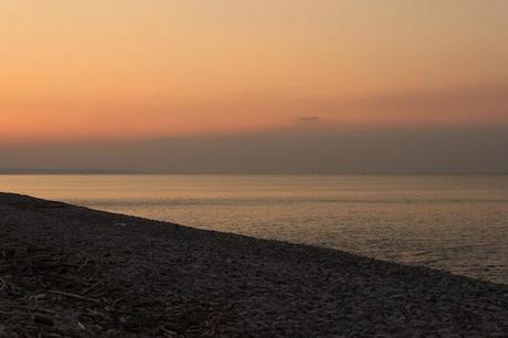 Gold and silver nuances - Sunset at Punta Aderci