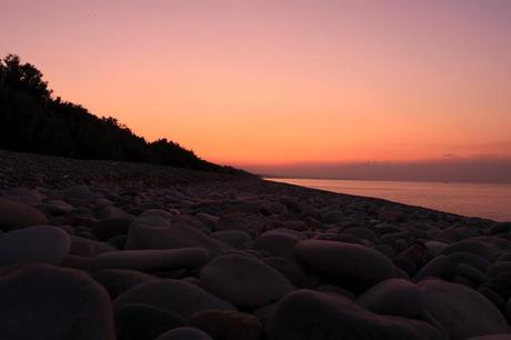 Gold and silver nuances - Sunset at Punta Aderci