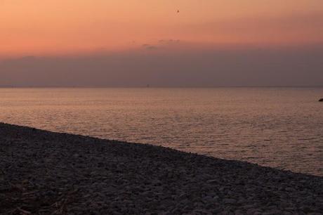 Gold and silver nuances - Sunset at Punta Aderci