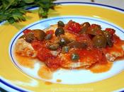 Pesce spada alla siciliana, pomodoro, olive capperi