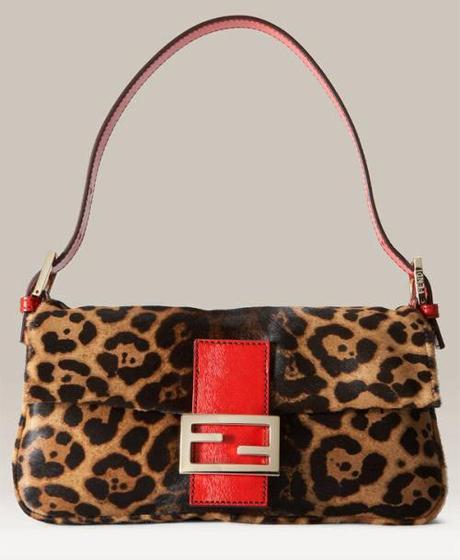 baguette fendi leopardata borsa leopardata