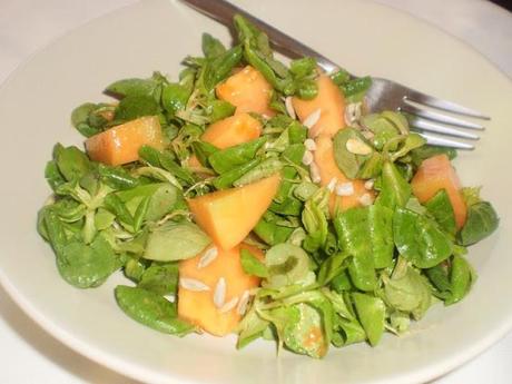 Insalatina di melone con vinaigrette alla senape