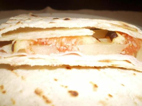 Piadina con tacchino, pecorino, fichi e miele