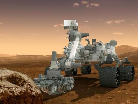 Il Mars Odyssey in posizione per il landing di Curiosity