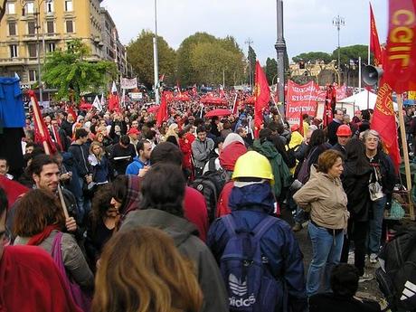 CON LA FIOM - ROMA 16 OTTOBRE 2010 - GALLERIA DI IMMAGINI