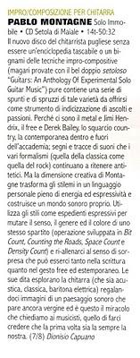 Recensione di Solo Immobile di Pablo Montagne sulla rivista BlowUp Magazine!