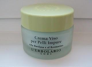 L'Erbolario: Crema viso per pelli impure alla bardana e al rosmarino