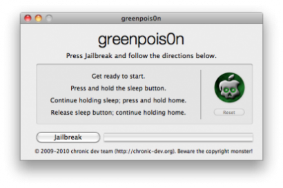 Greenp0ison RC4 rilasciato, ora compatibile con iPod Touch 2G