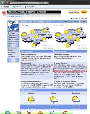 Meteo Trentino e la propaganda subliminale: le velature chimiche sono innocue!