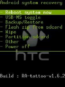 Recovery Amon_Rav1.6.2  per HTC Tatoo