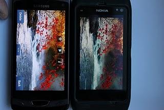 Samsung Super LCD vs Super Amoled vs Nokia NCB Amoled