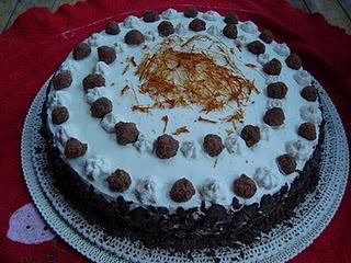 Torta alla crema di croccante e cioccolato