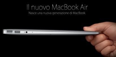 Nuovo Macbook AIR, ora da 11 e da 13 pollici