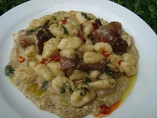 Gnocchi alla crema di funghi