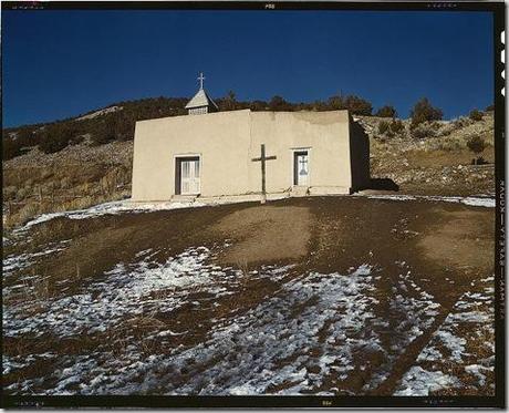 Chapel, Vadito. Near Penasco, New Mexico, Spring 1943. Reproduction from color slide. Photo by John Collier. Prints and Photographs Division, Library of Congress