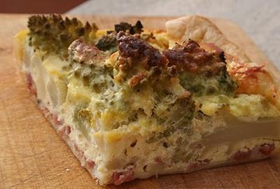 Quiche broccolo romano e spek