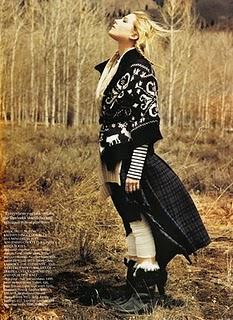 Dree Hemingway in D&G; su Vogue UK Nov 2010