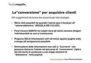 Introduzione al conversion marketing