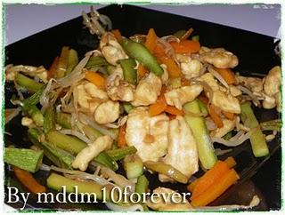 POLLO CON VERDURE ALL'ORIENTALE