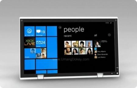 Concept: tablet con Windows Phone 7