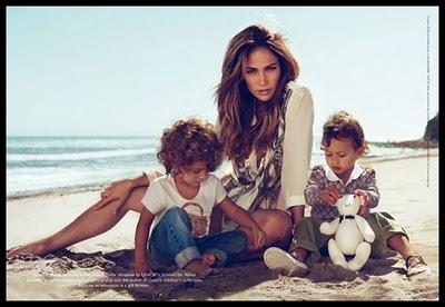 Gucci Kids... the fist Ad Campaign with Jennifer Lopez