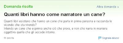 Yahoo Horrors # 1: scrivere da cani...