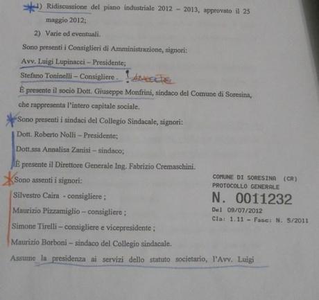 Roberto Nolli diventa presidente del collegio dei revisori dei conti dell’ex municipalizzata di Soresina. Che intanto il centrodestra vuole vendere ai ciellini di A2A