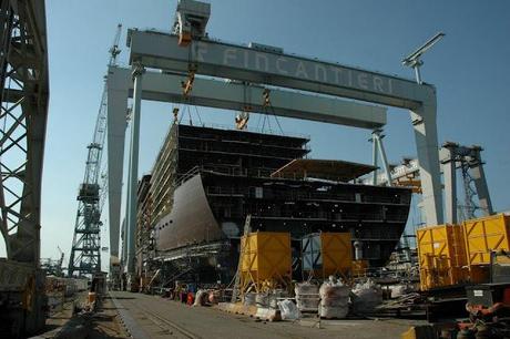 ROYAL PRINCESS: PRENDE FORMA LA NAVE DA CROCIERA