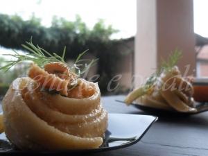 Tagliatelle Integrali al Salmone e Caprino… Finger Food!!!