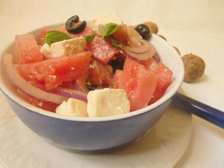 insalata di anguria e feta