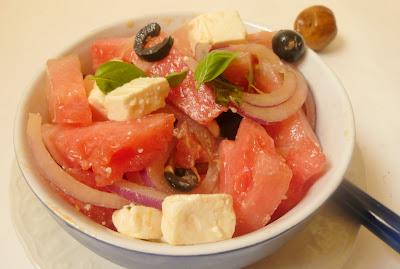 insalata di anguria e feta