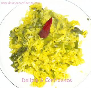 RISO BASMATI CON ASPARAGI E ZAFFERANO