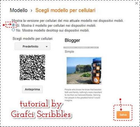 Impostare la giusta visualizzazione del blog per il cellulare