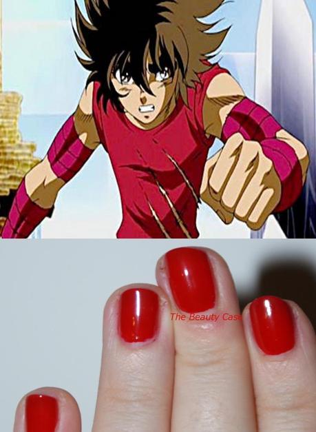 Painting a Burning Cosmo. Chapter 1, Pegasus Seiya (OPI Big Apple Red)