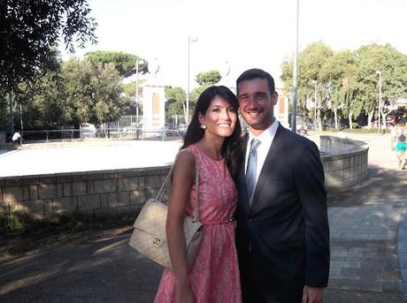 Pink lace for a wedding