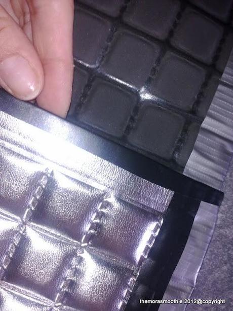 DIY silver leather clutch and duct tape