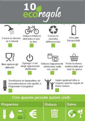 Dieci eco-regole. Per risparmiare, ridurre, salvare