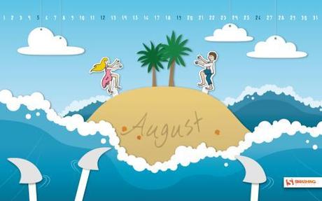26 wallpaper con il calendario di Agosto 2012