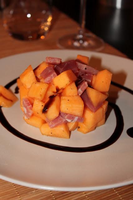 Tartare di melone e prosciutto crudo