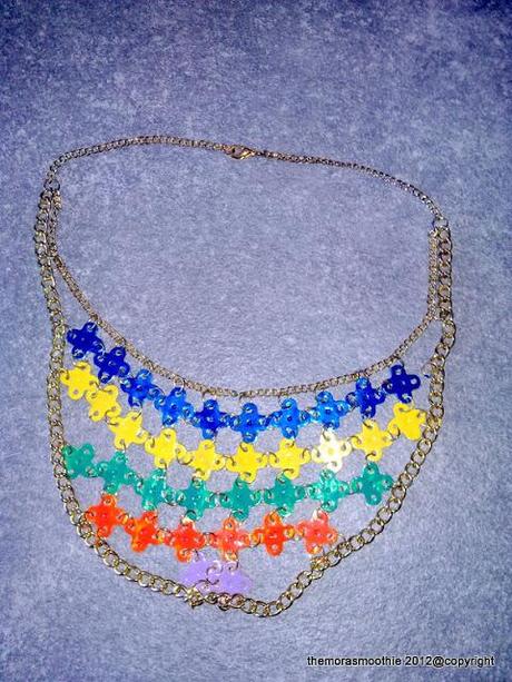 DIY multicolor necklace