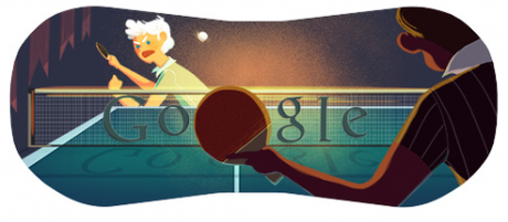 Google da un doodle per il tennis tavolo di Londra 2012