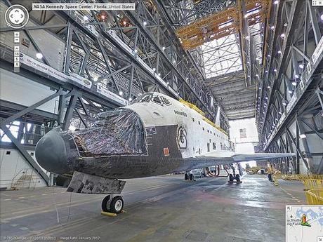 Il virtual tour del Kennedy Space Center in Google Street View