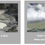 White Island crater lake before and after - image courtesy Geonet and GNS Science
