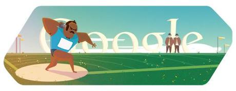 Google doodle - Londra 2012 Lancio del Peso