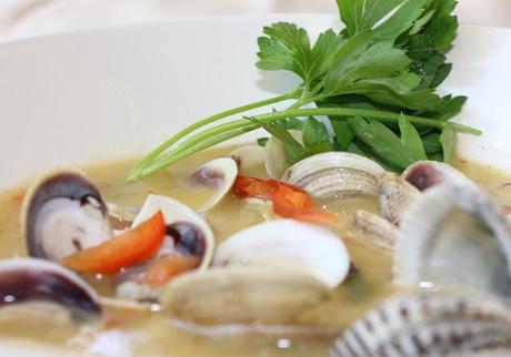 Le vongole con zucchine, peperoni e ricordi di Sirolo