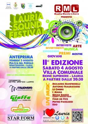 Tutto pronto per la   Seconda edizione del “Lauria Sound Festival”